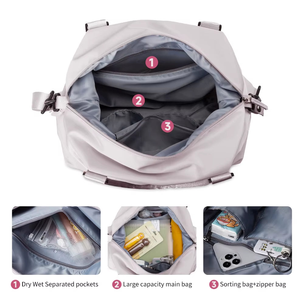 Waterproof Duffel Bags Gym Large Travel Tote Bag Weekender Carry on Overnight Travel Bags
